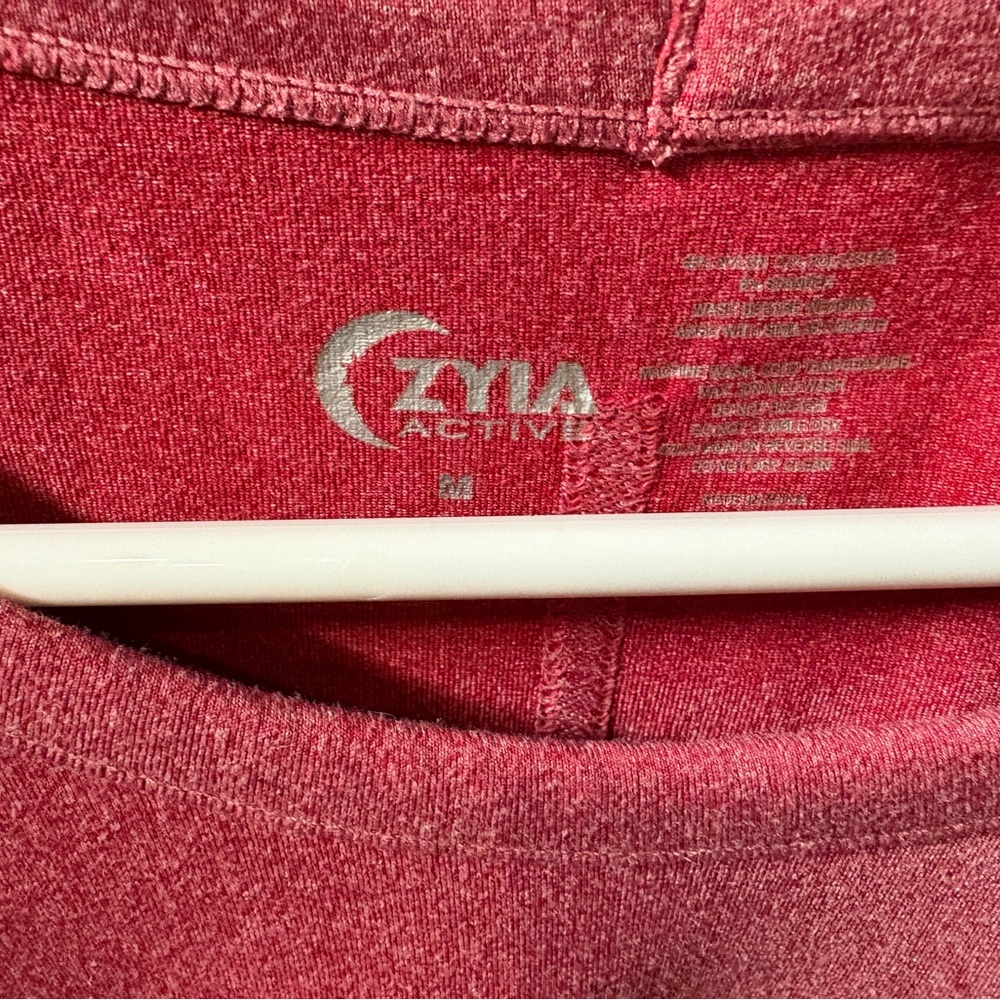 Zyia long sleeve light red athletic top, M - Picture 2 of 2